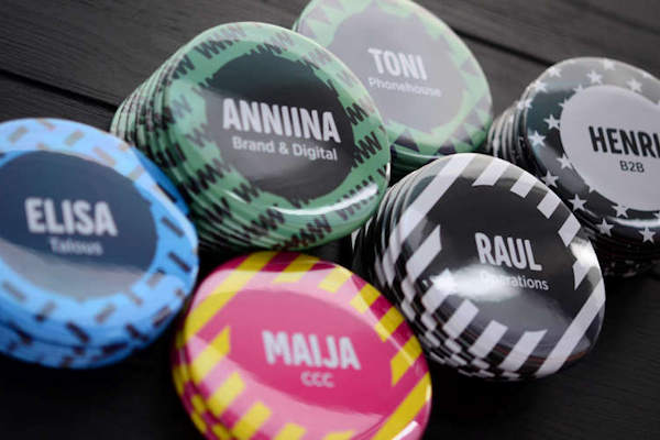 Giant Customized Name Badge Buttons
