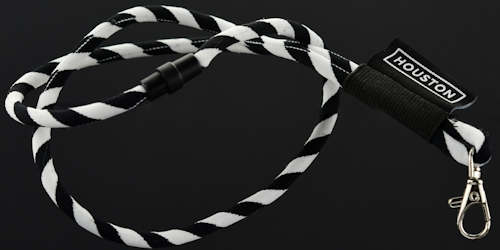 Soft round woven lanyards