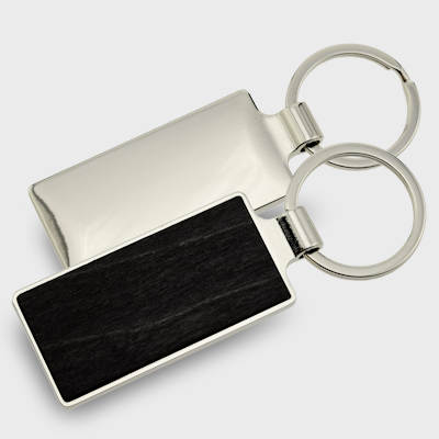 Loisto Wooden Keychain with anthracite color