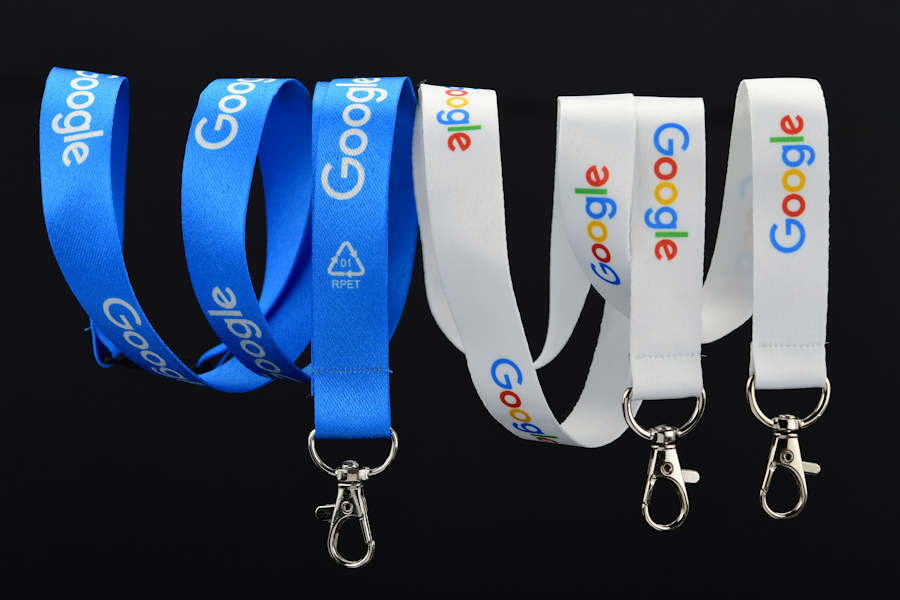 Full-color printed lanyards for a customer in Mountain View, CA