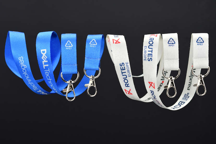 Custom printed sublimation or full-color lanyards