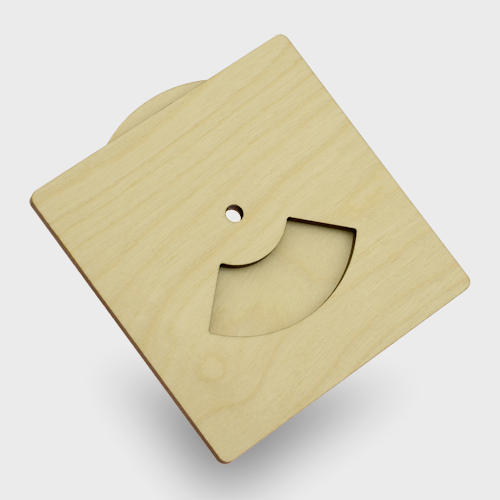 Wooden parking discs with birch plywood finish