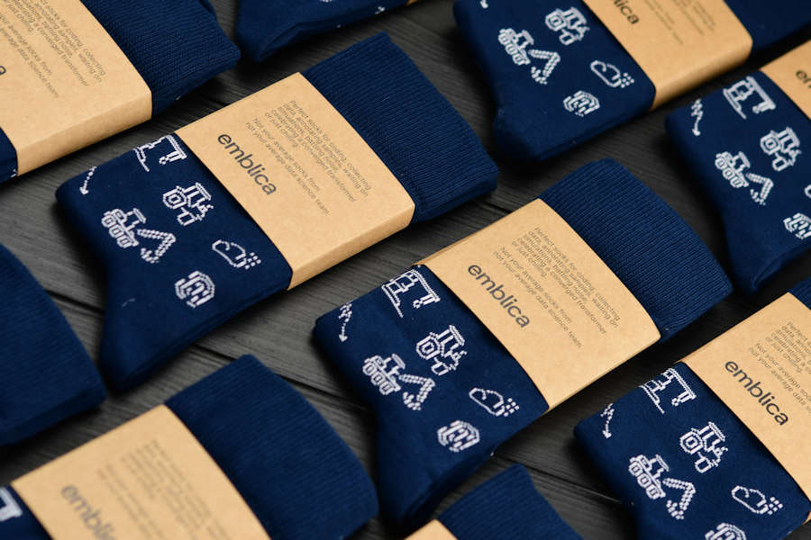 Custom socks with personalized packaging