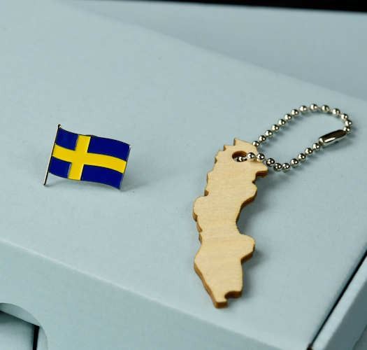 Swedish Flag pins, metal