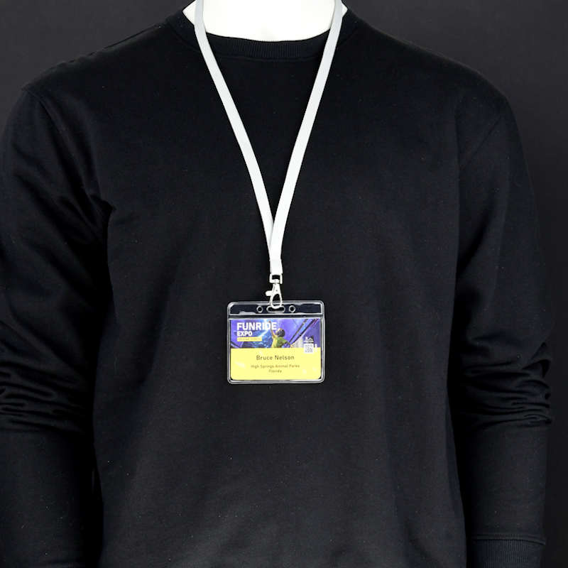 Clear Clear vinyl badge holder