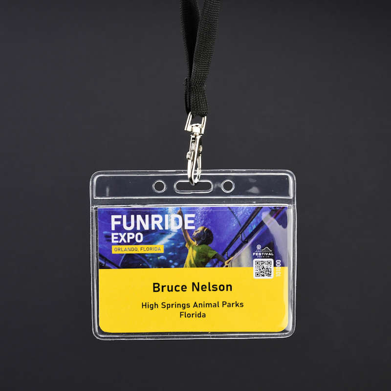 Clear Clear vinyl badge holder