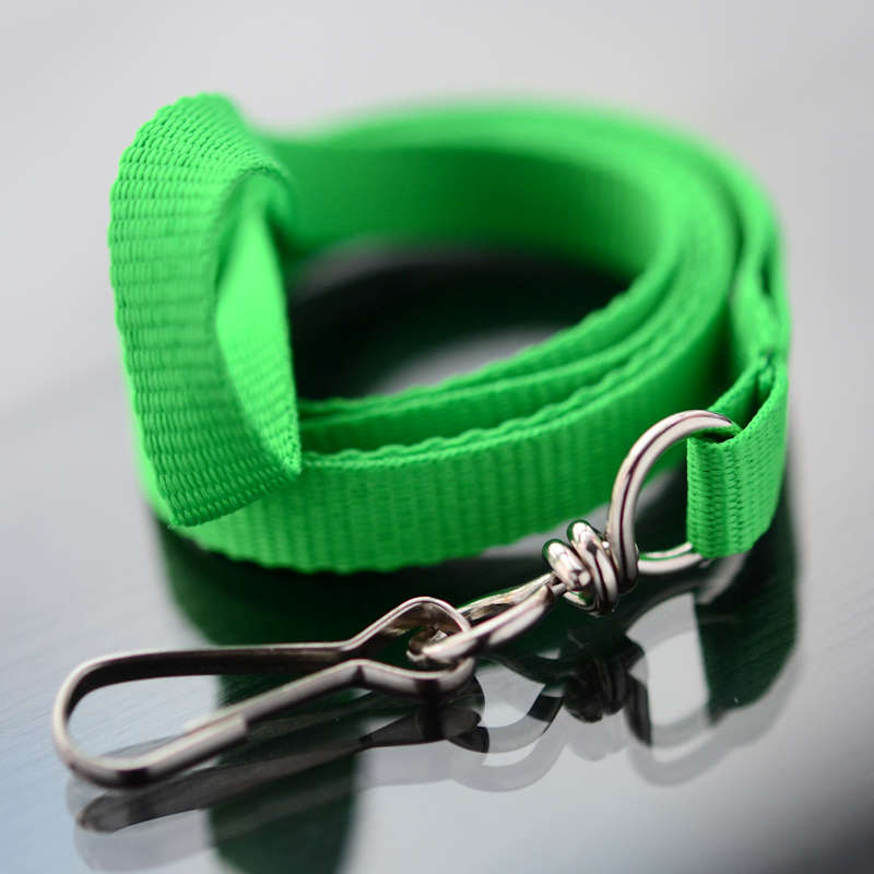 Green Economy Lanyard with simple metal clip