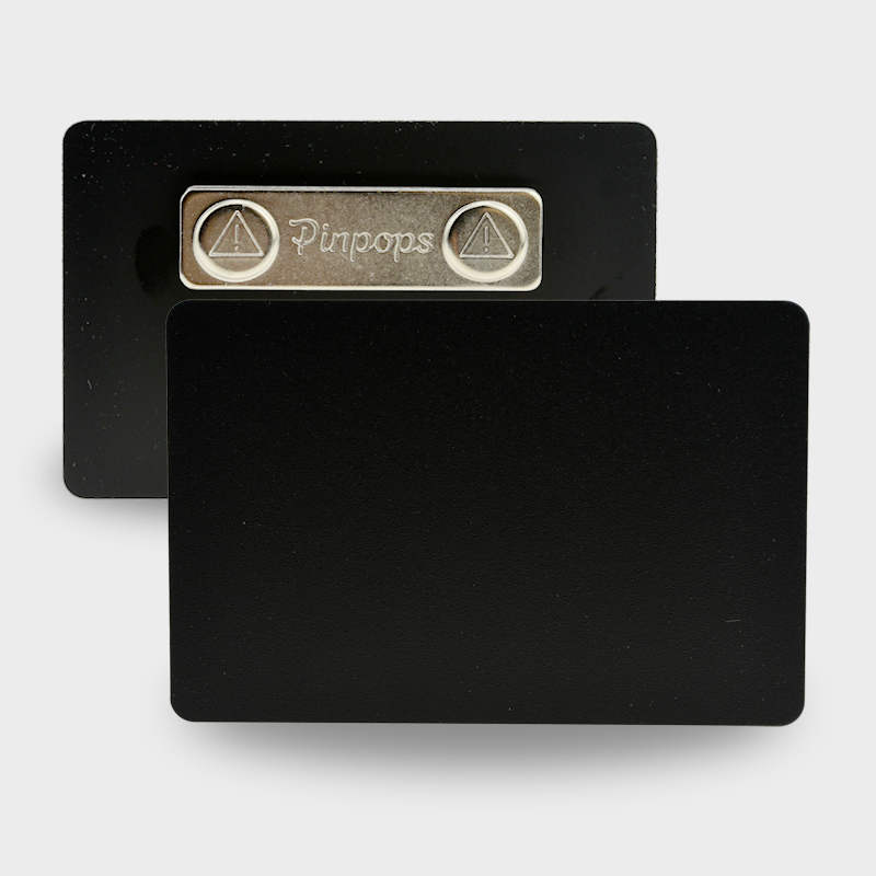 Magnetic attachment Chalk board name badge with magnetic holder