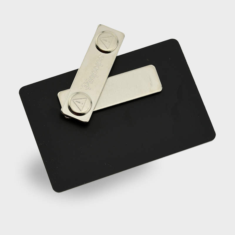 Magnetic attachment Chalk board name badge with magnetic holder