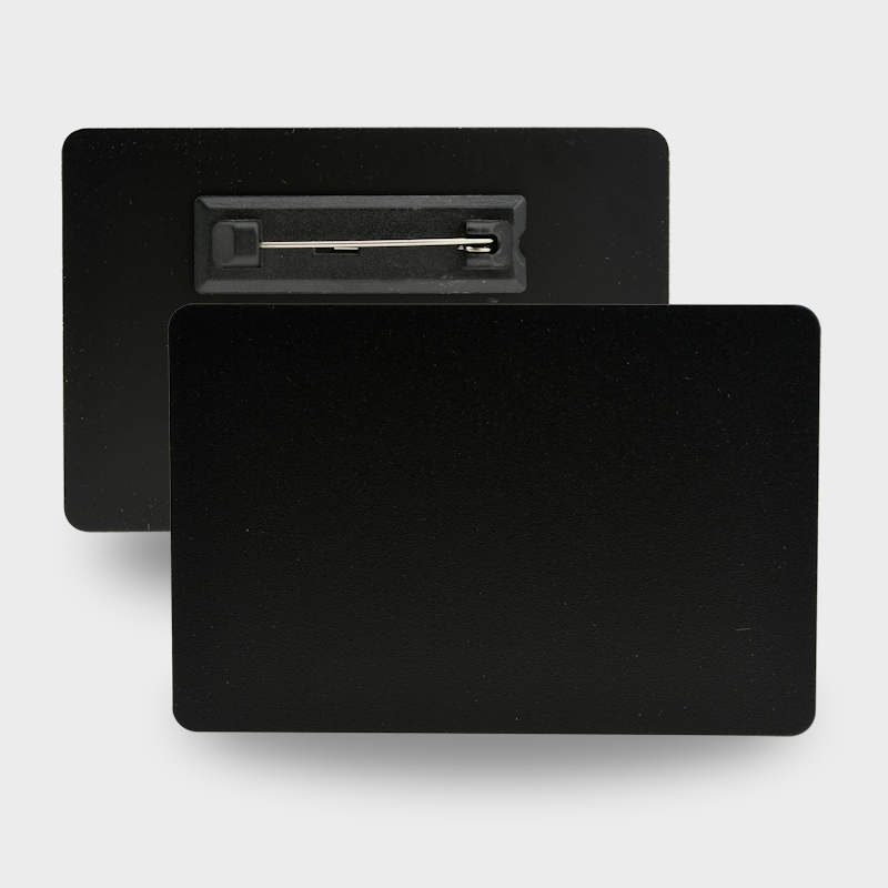 Pin attachment Chalk board name badge with liquid chalk pen