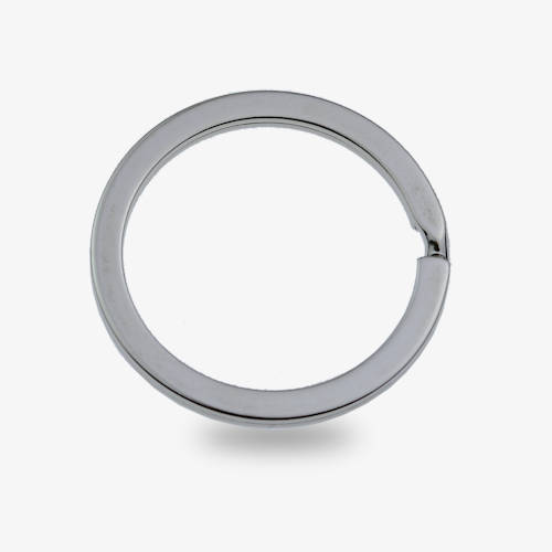 30mm Metal Flat keyring split ring