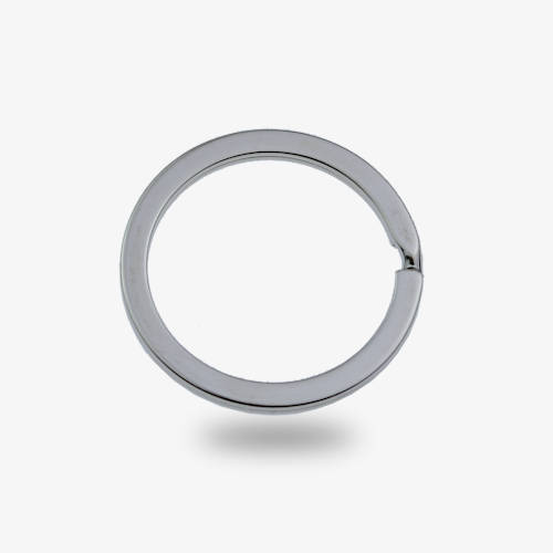 25mm Metal Flat keyring split ring