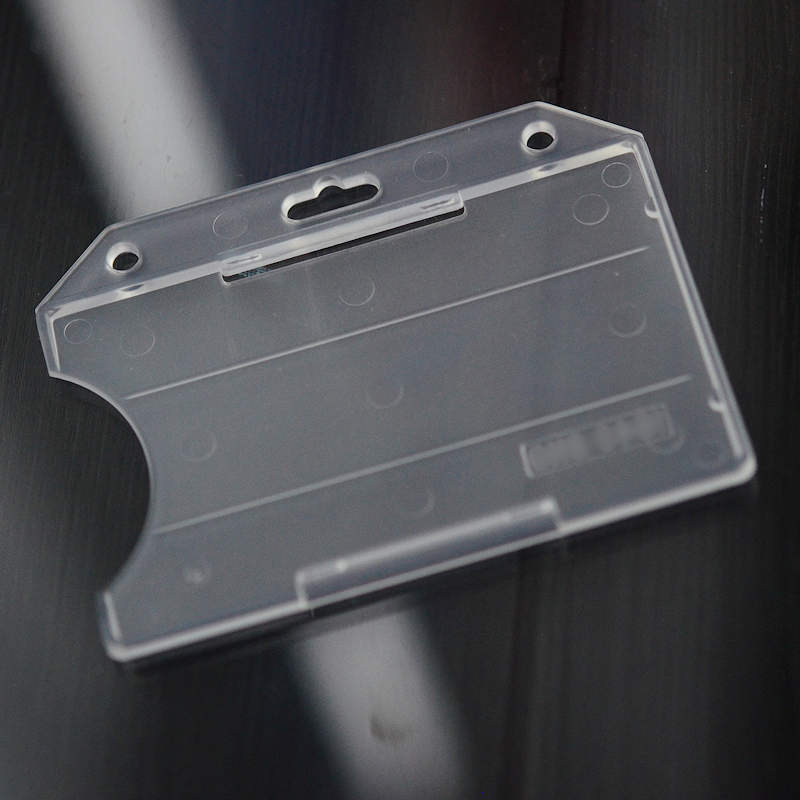 Translucent Standard ID-card holder for single plastic card