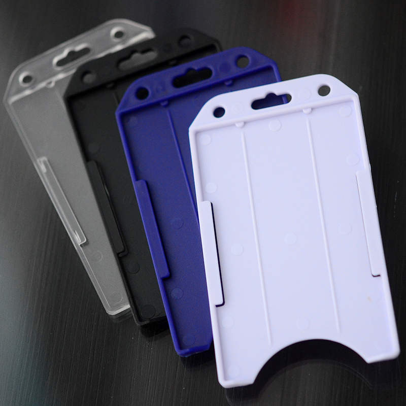 Black Standard ID-card holder for single plastic card