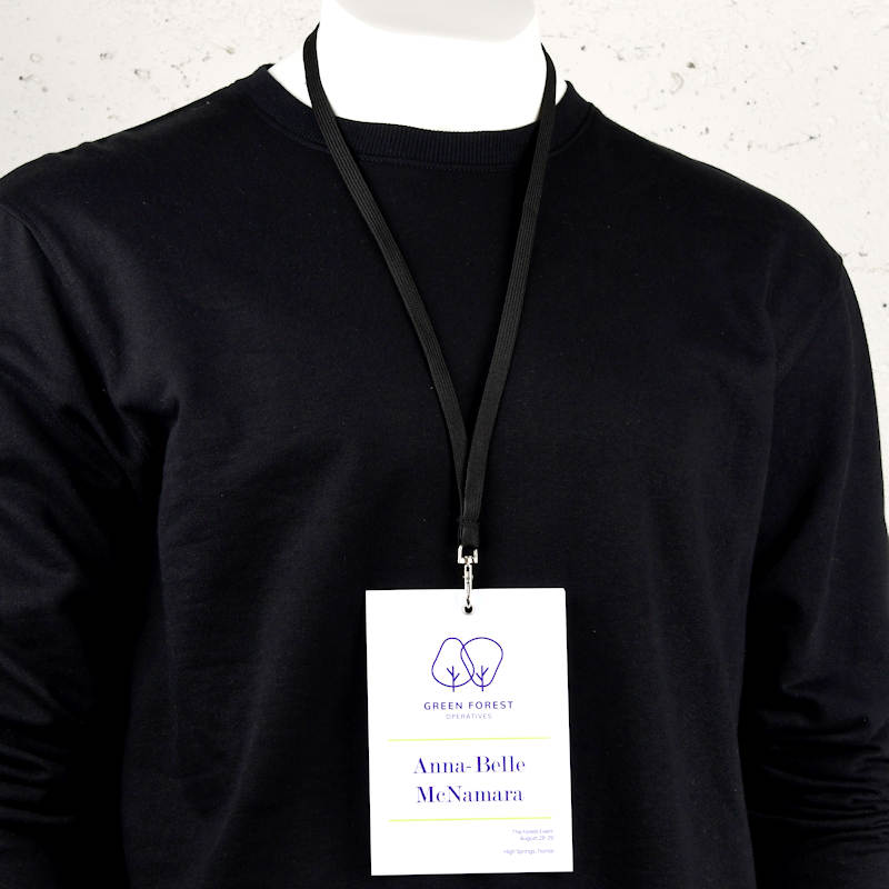 Black Classic Bootlace Lanyard, mix and match colors