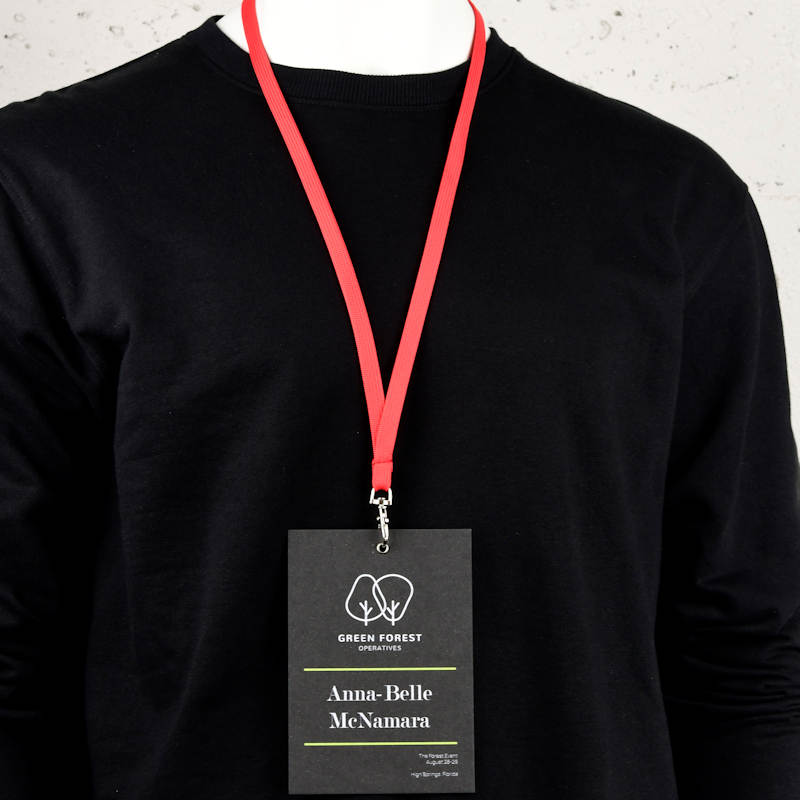 Red Classic Bootlace Lanyard, mix and match colors