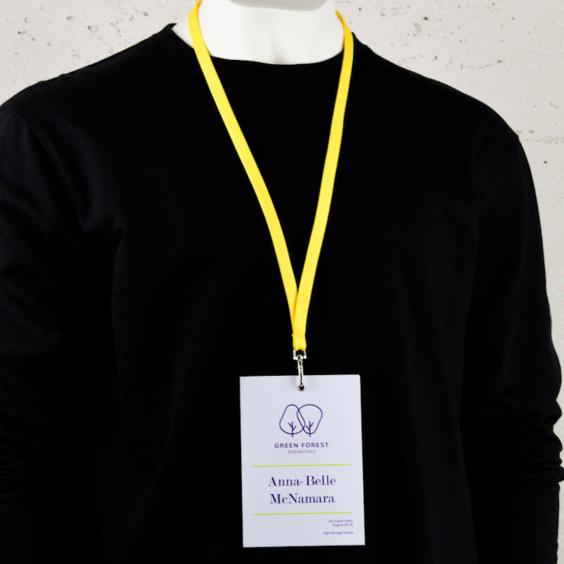 Yellow Classic Bootlace Lanyard, mix and match colors