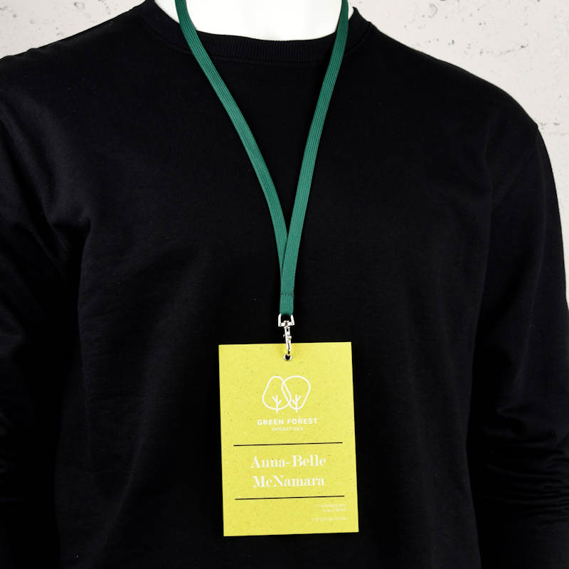 Forest Green Classic Bootlace Lanyard, mix and match colors