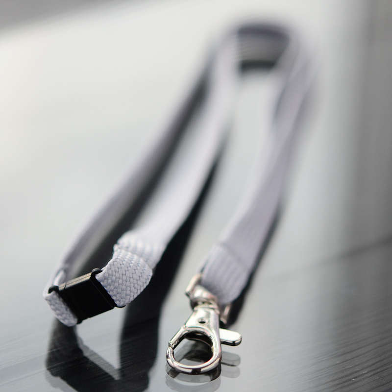 Metal Grey Classic Bootlace Lanyard, mix and match colors