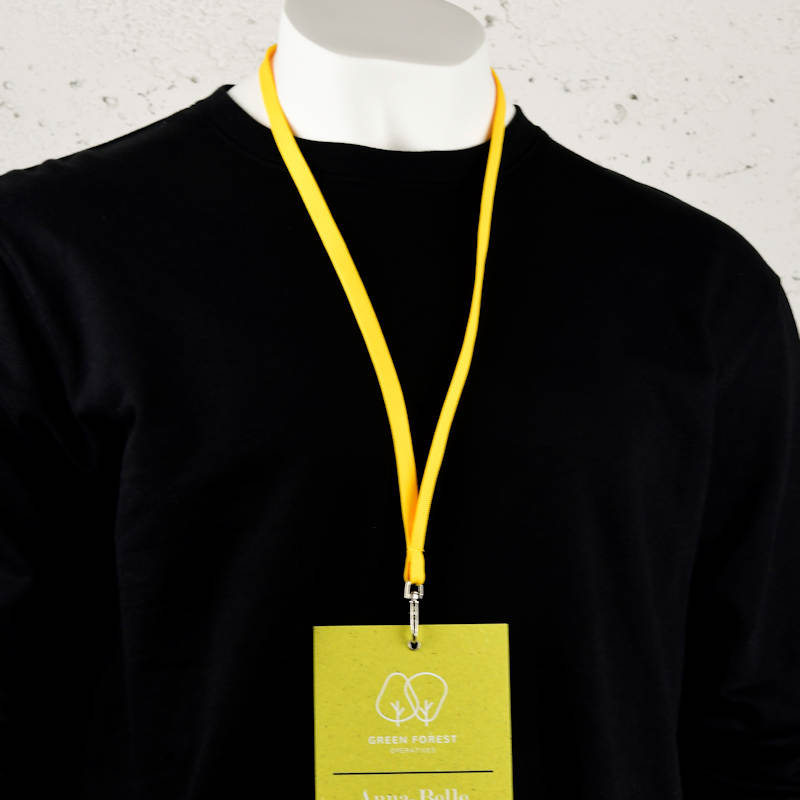 Mikado Yellow Classic Bootlace Lanyard, mix and match colors