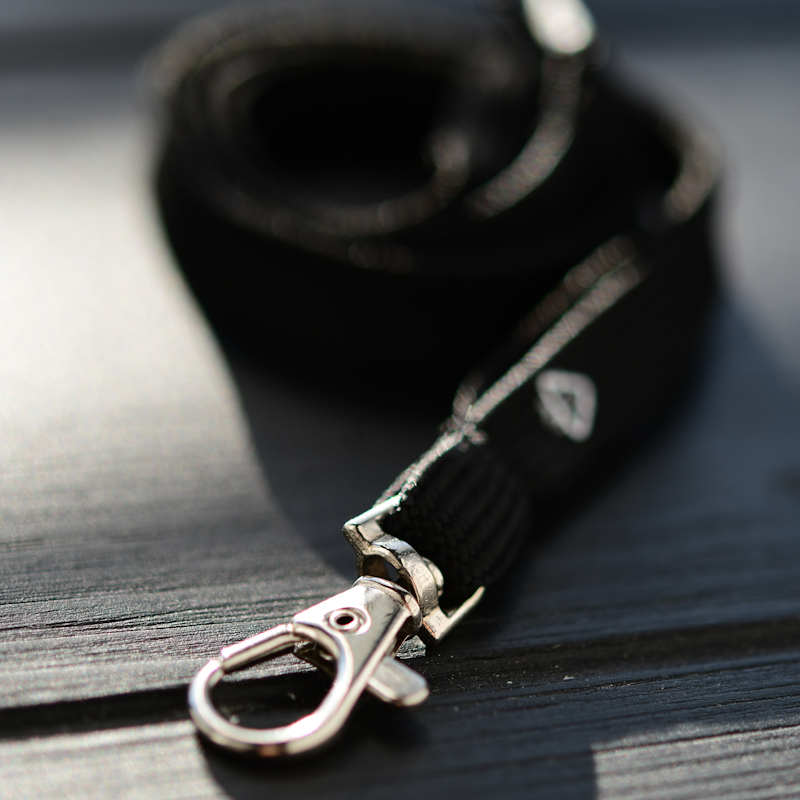Black rPET Classic RPET Bootlace Breakaway Lanyard