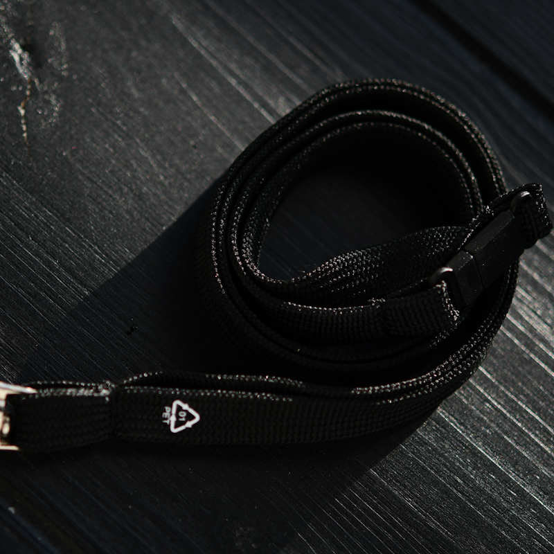 Black rPET Classic RPET Bootlace Breakaway Lanyard