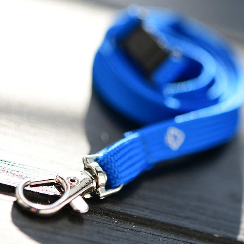 Blue rPET Classic RPET Bootlace Breakaway Lanyard