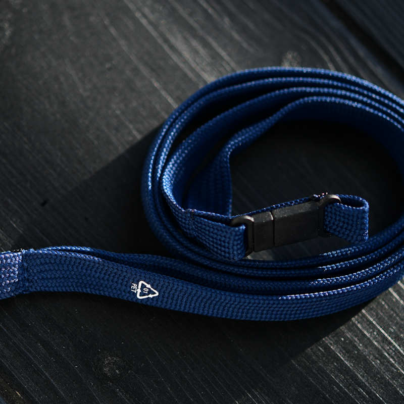 Navy rPET Classic RPET Bootlace Breakaway Lanyard