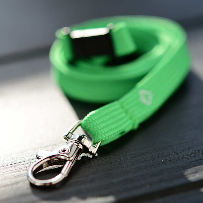Green rPET Classic RPET Bootlace Breakaway Lanyard