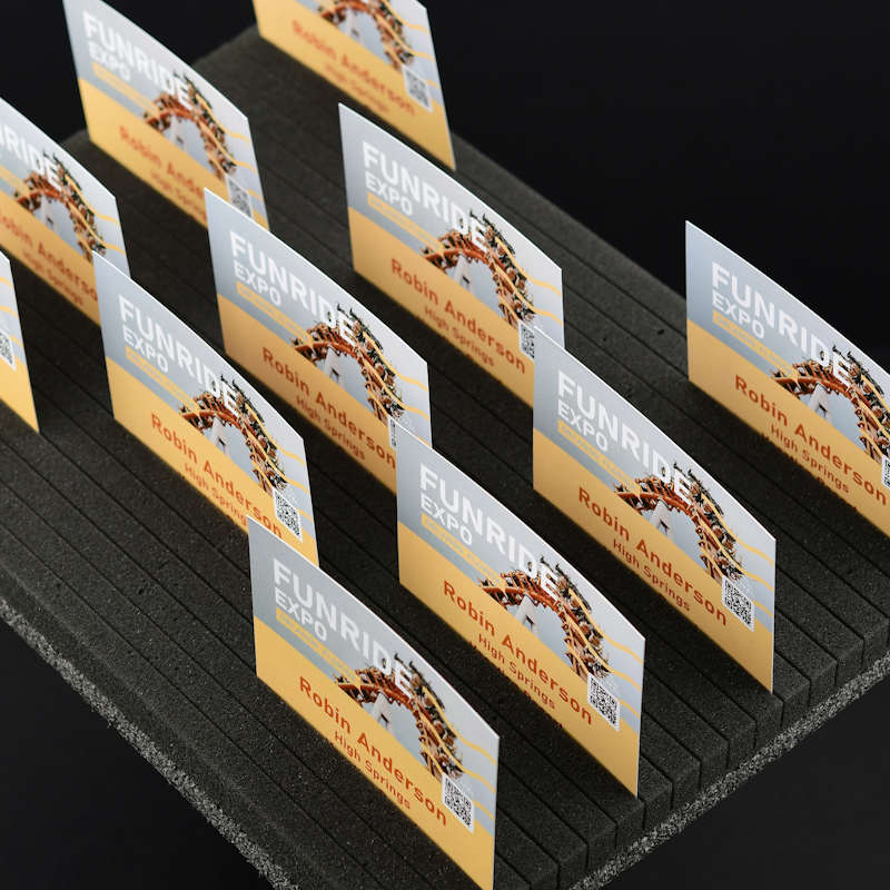 380x280mm Grey Foam tray for conference badge presentation Pinpops®