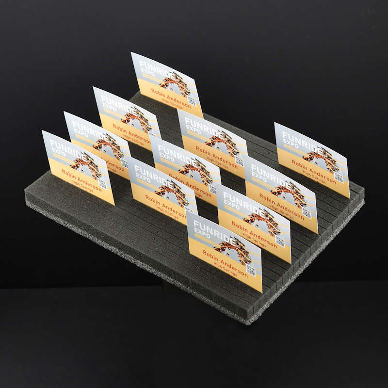 380x280mm Grey Foam tray for conference badge presentation Pinpops®