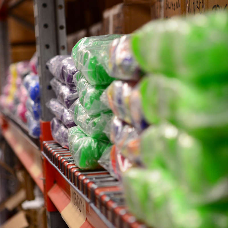 Blue Silicone Wristband stock model at 202x12mm