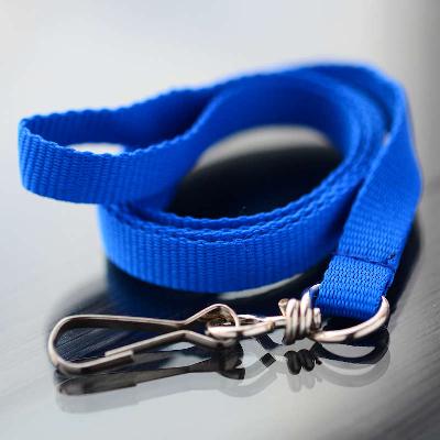 Blue Economy Lanyard with simple metal clip