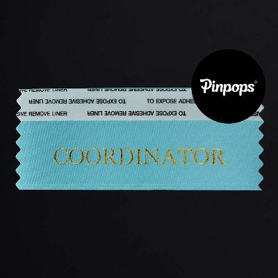 Turquoise COORDINATOR Stackable Badge Ribbons for Conference Badges