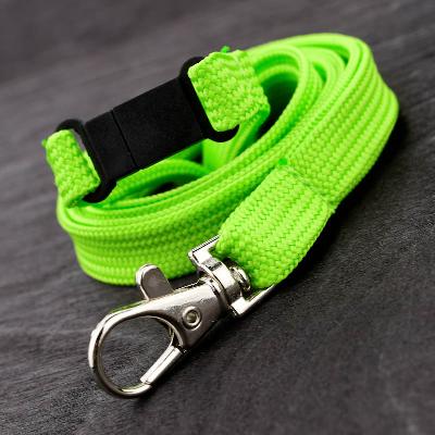 Lime Green Classic Bootlace Lanyard, mix and match colors