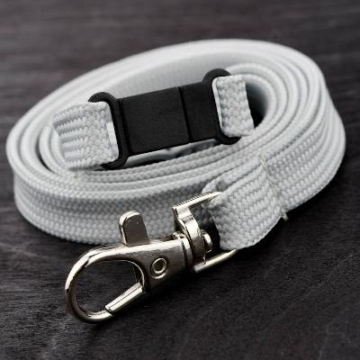 Metal Grey Classic Bootlace Lanyard, mix and match colors