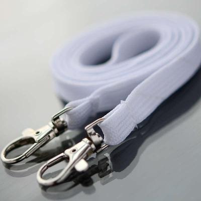 White Classic Open-Ended Bootlace Lanyard