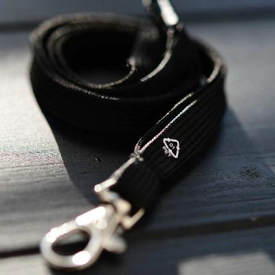 Black rPET Classic RPET Bootlace Breakaway Lanyard