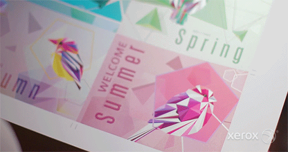 Glittery effect with the new metallic colors